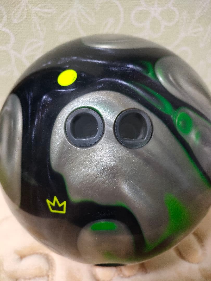 RHINOボウリングボール13ポンド 緑・黒・灰色→即購入当日発送　美品