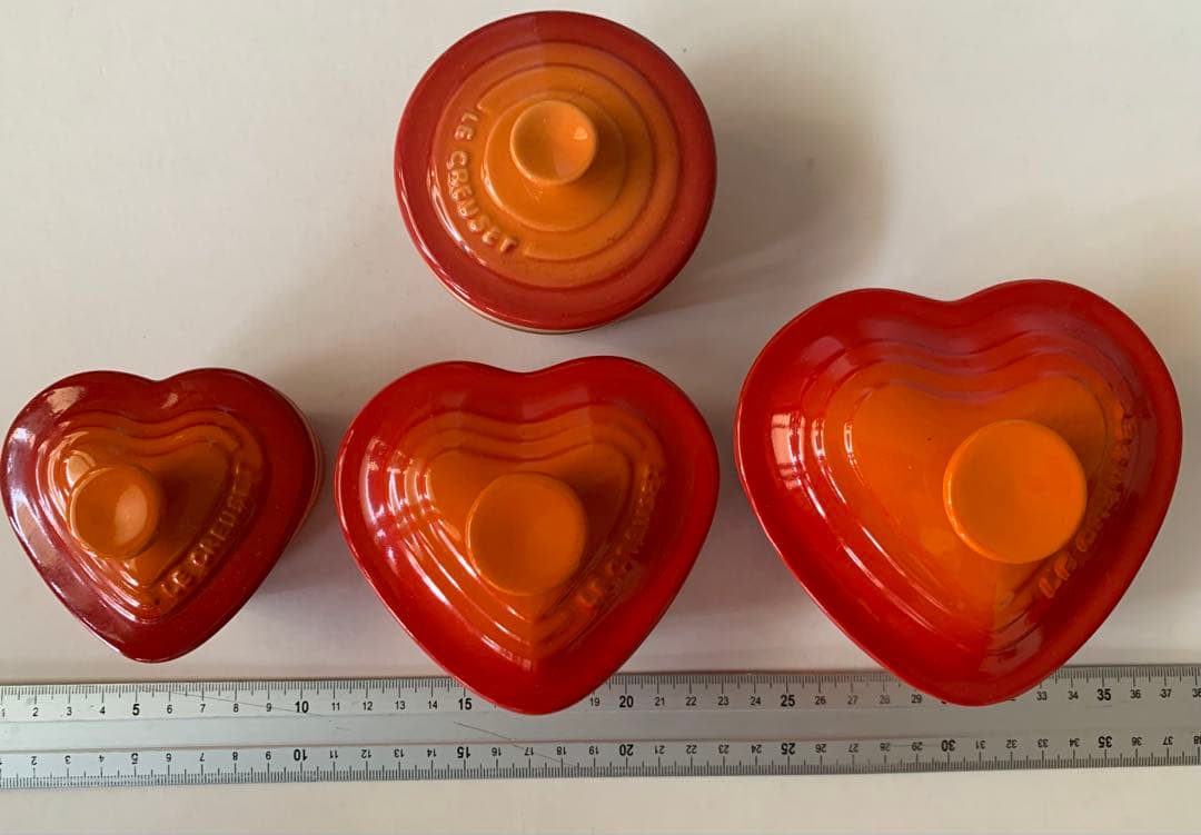 Le Creuset ルクルーゼ ラムカン ハート ラムカン トレイ 7個セット