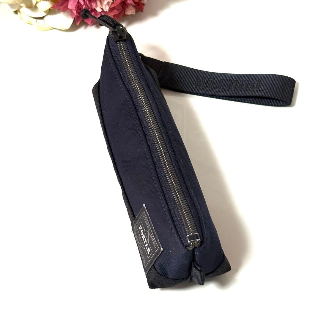希少 PORTER ポーター フロント ペンケース 小物入れ ストラップ付