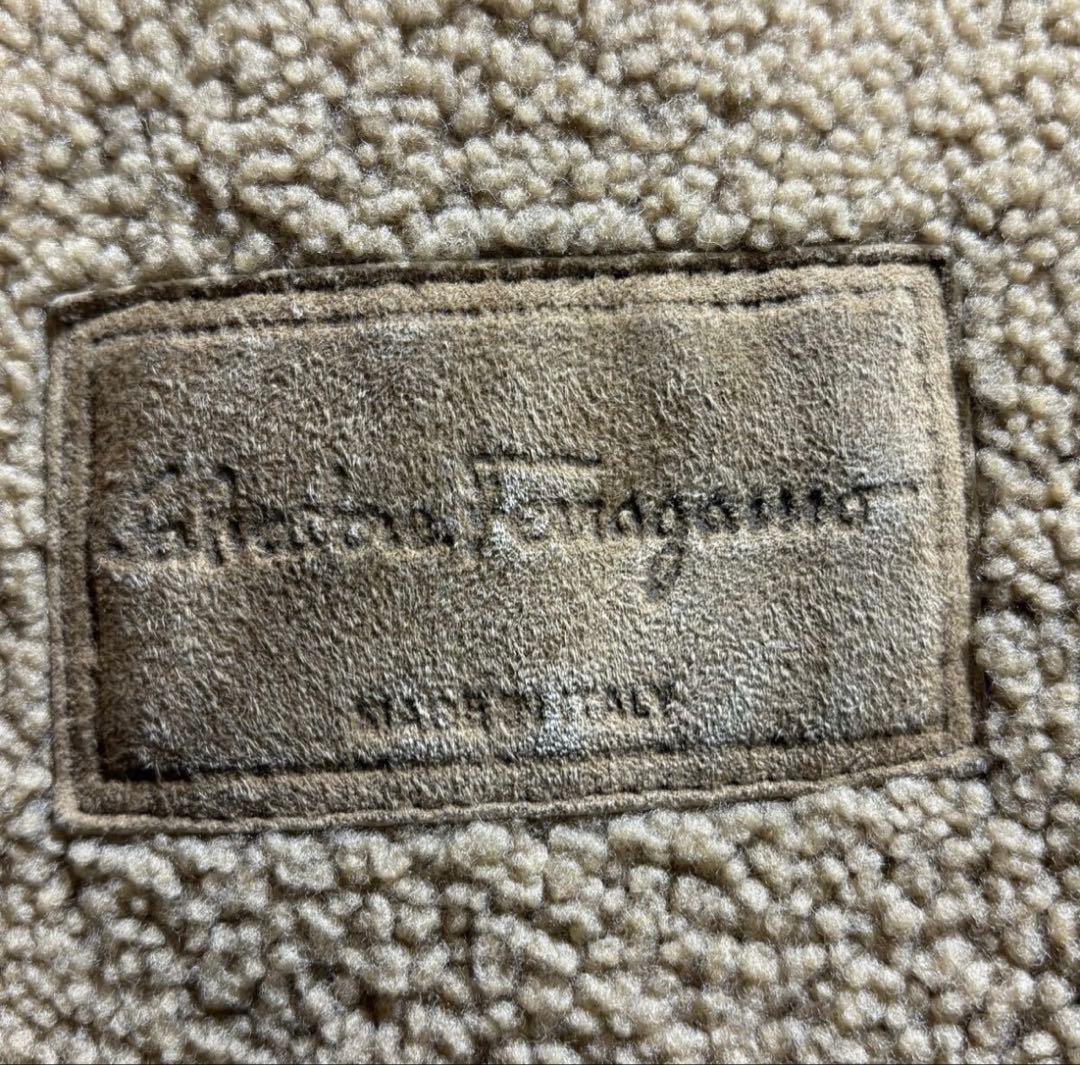 【高級品】Salvatore Ferragamo ムートンコート 52 XXL