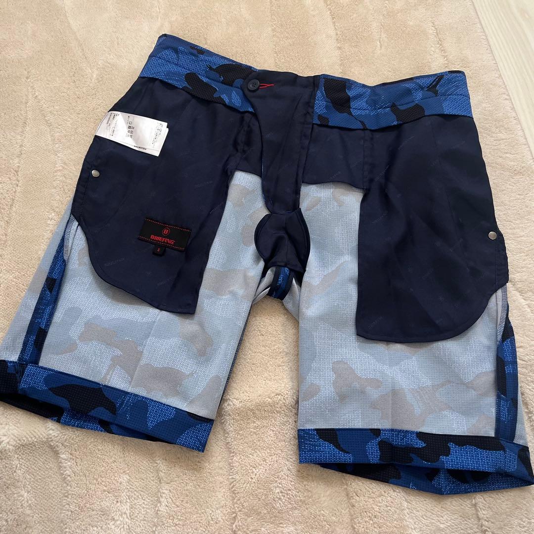 新品★50,600円 BRIEFING 春夏ゴルフセットアップ 黒シャツ＆パンツ