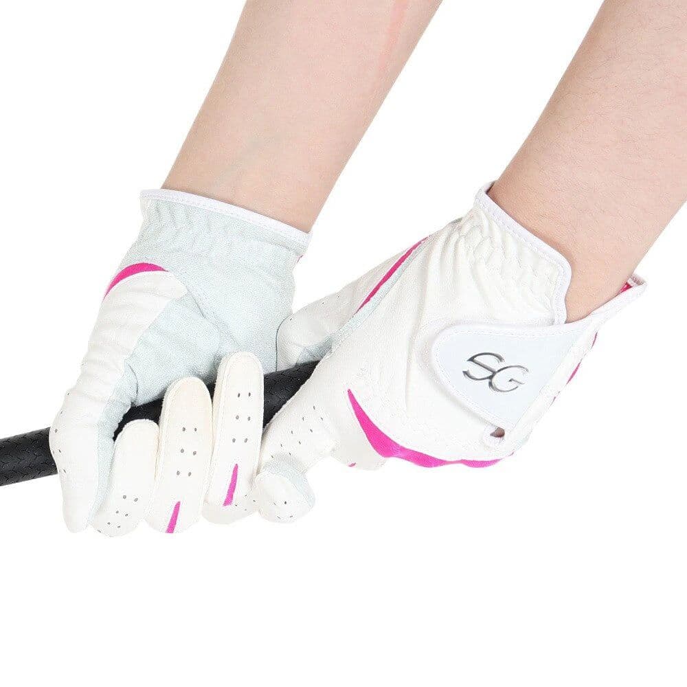 SEVGOLF2色組 サイズ18 両手用合皮グローブ SEVG-GL004LW