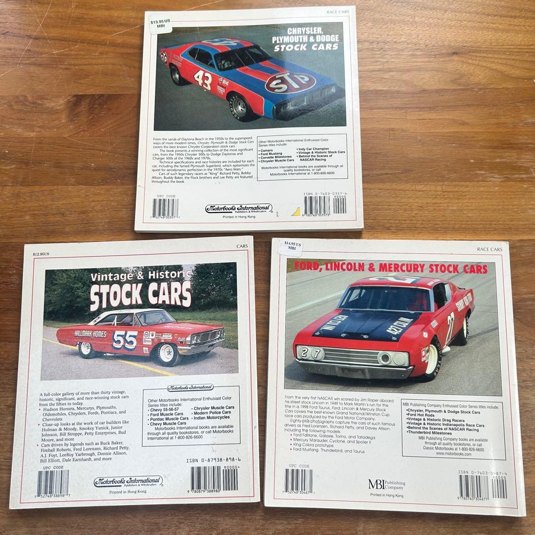 ストックカー写真集 3冊セット NASCAR 資料 洋書 STOCK CARS
