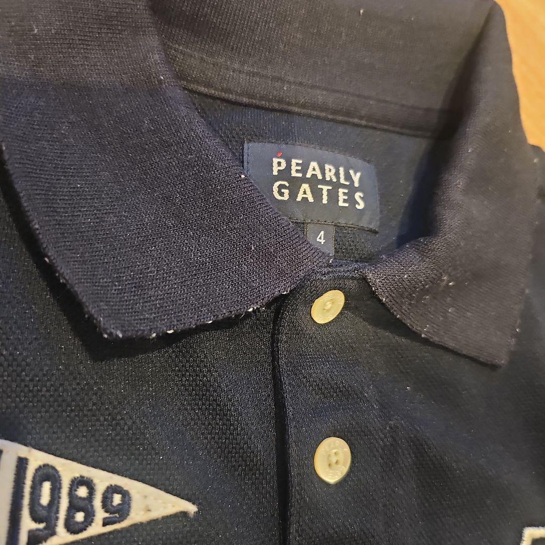 PEARLY GATES ネイビーポロシャツ　パーリーゲイツ　4 　ゴルフウェア