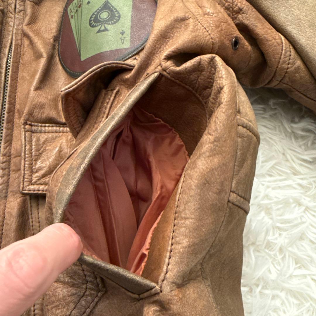 RYAN LEATHERWEAR牛革レザー ジャケット A-2フライトジャケット