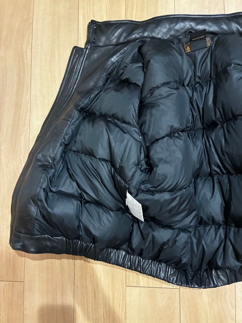 90年代 Eddie Bauer エディバウアー レザー ダウンジャケット