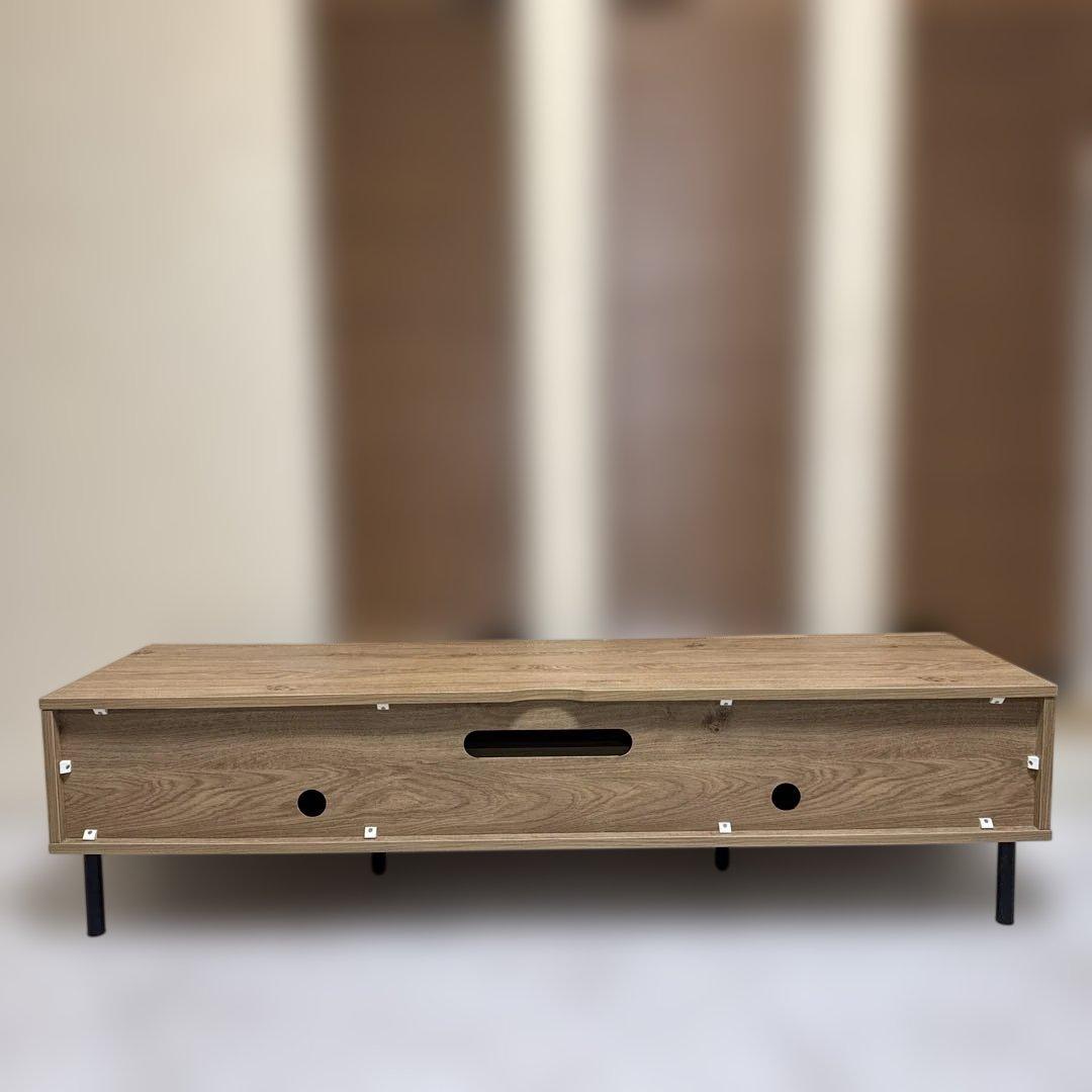 美品 LOWYA テレビボード ナチュラルウッド テレビ台 140 ラタン調