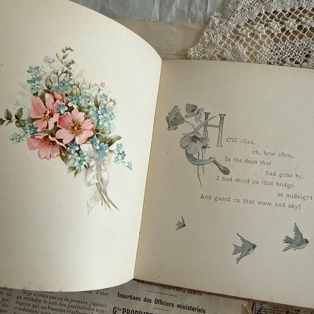 1890年アンティーク美しい画集アーネストニースター洋書ジャンクジャーナル古書