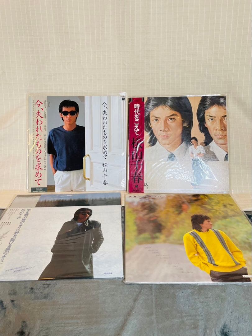 レコード　LP　昭和歌謡　松山千春　松田優作　ほか