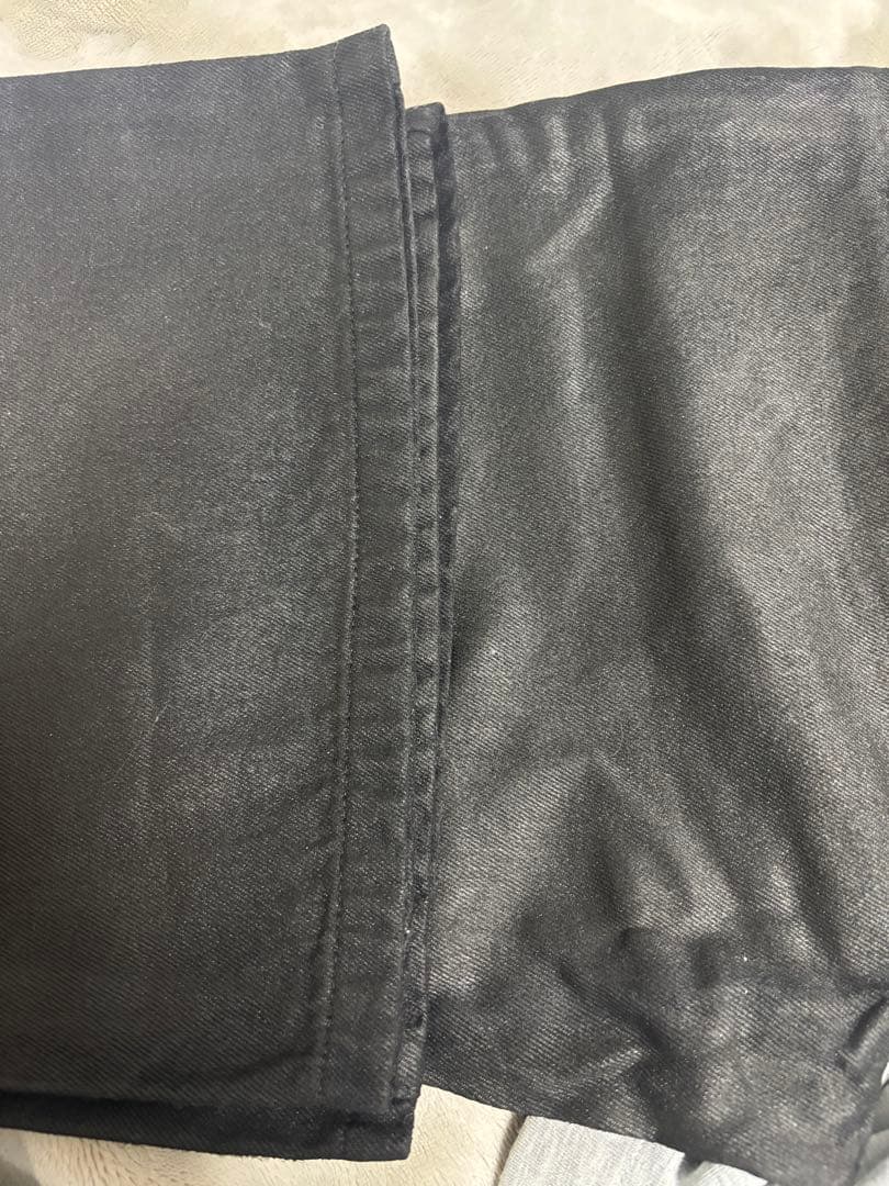 即発goar.archive strapped flare oil pants