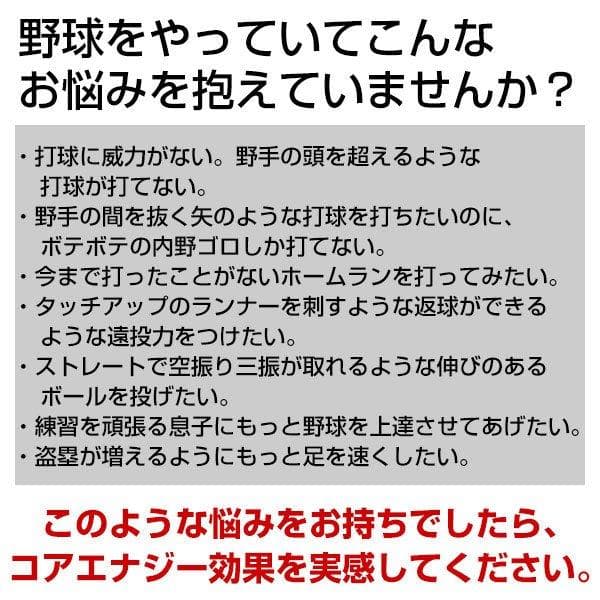 特別価格　箱なし　野球専用ベルト　コアエナジー 3　レッド /シルバー　ベルト
