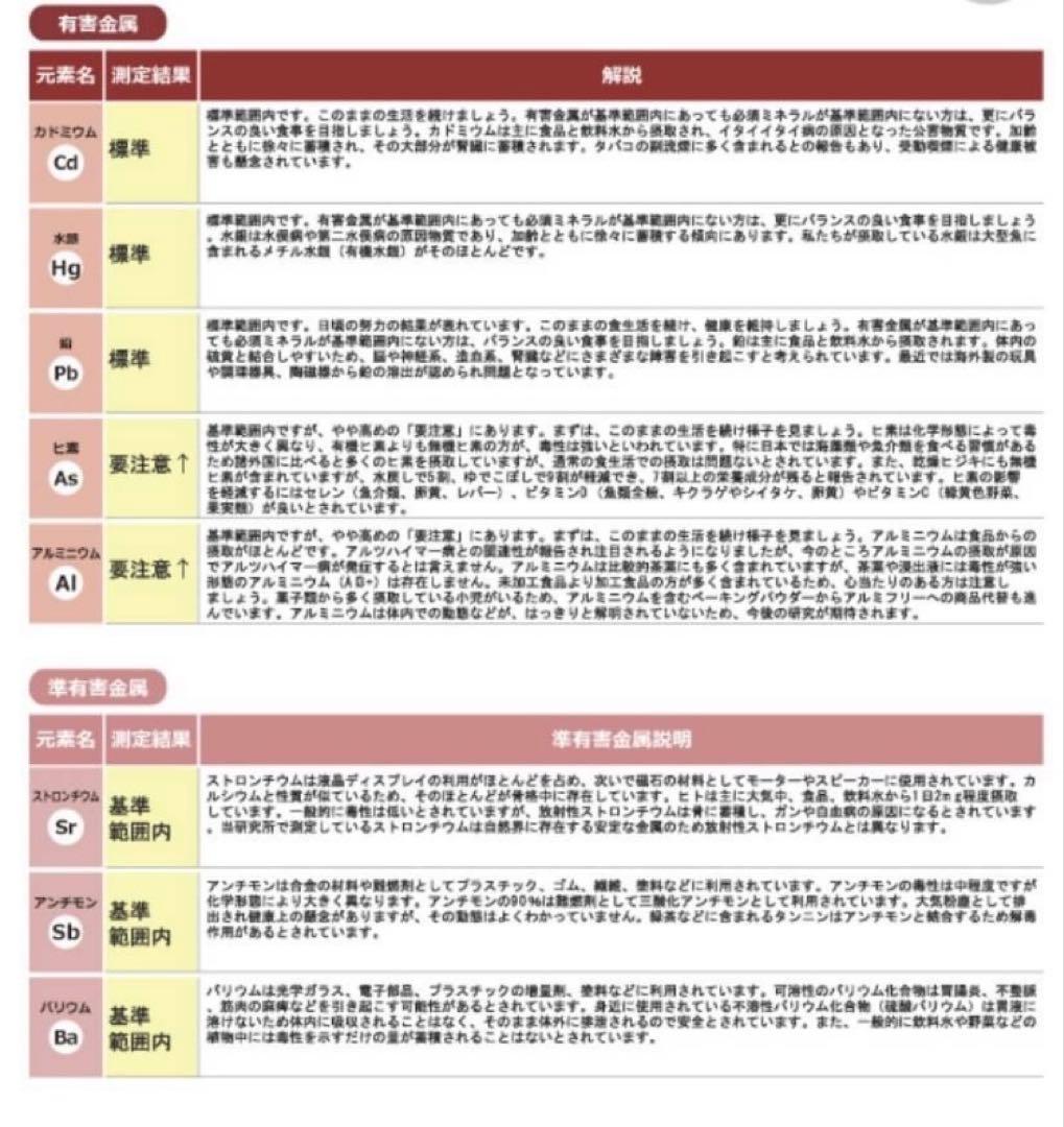 【特価】毛髪ミネラル検査キット★ら・べるびぃ予防医学研究所