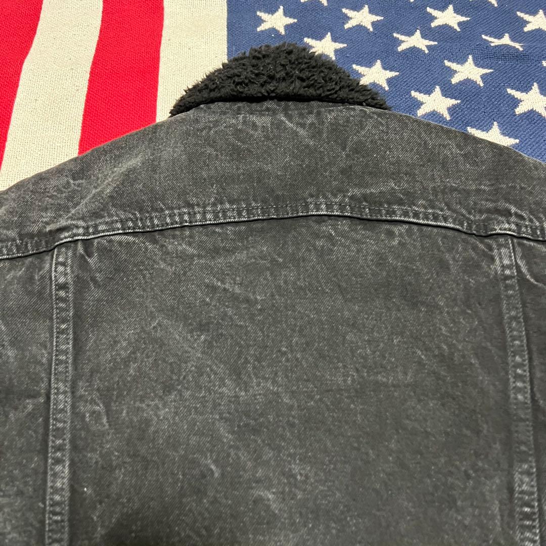 USA製Levi's 90s サルファブラックボアジャケット シェルパ