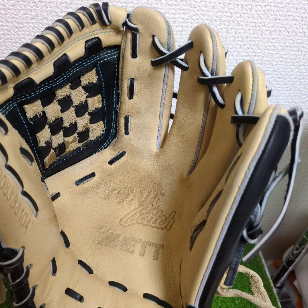 【即戦力】ゼット 軟式用　カラーグラブ ファインキャッチ 右投用