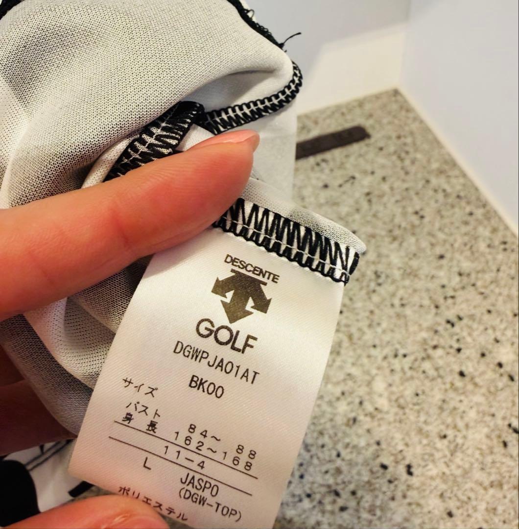 【DESCENTE GOLF】デサントセットアップ L 半袖ポロシャツ スカート