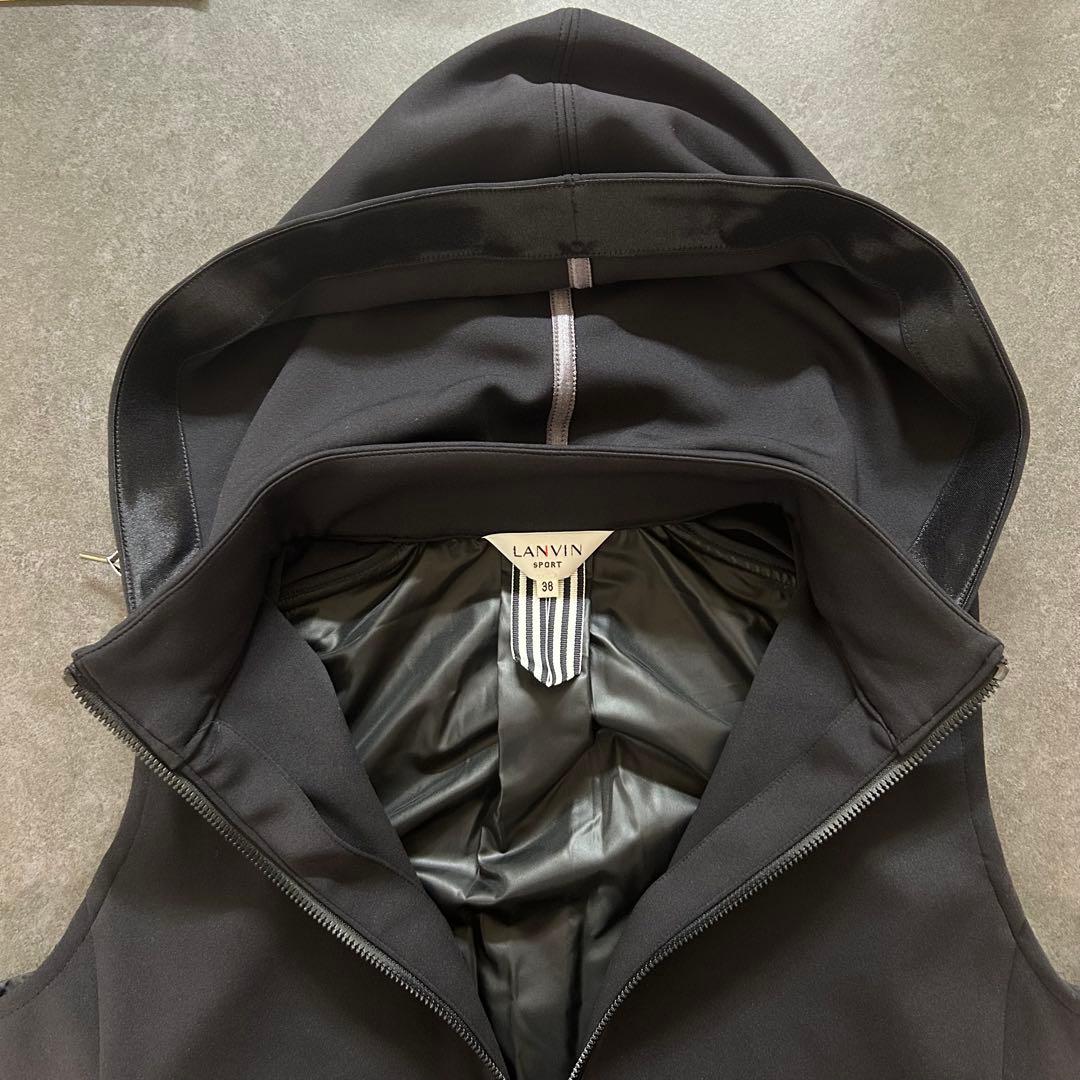 LANVIN SPORTフード取り外し可能フルオープンベスト サイズ38