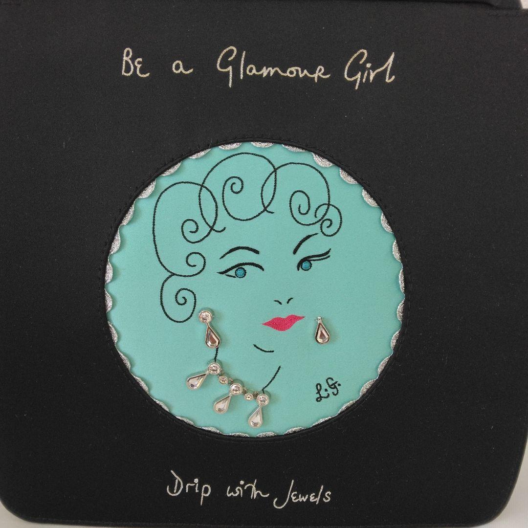 ☆希少☆LULU GUINNESS ハンドバッグ　美品　glamor girl