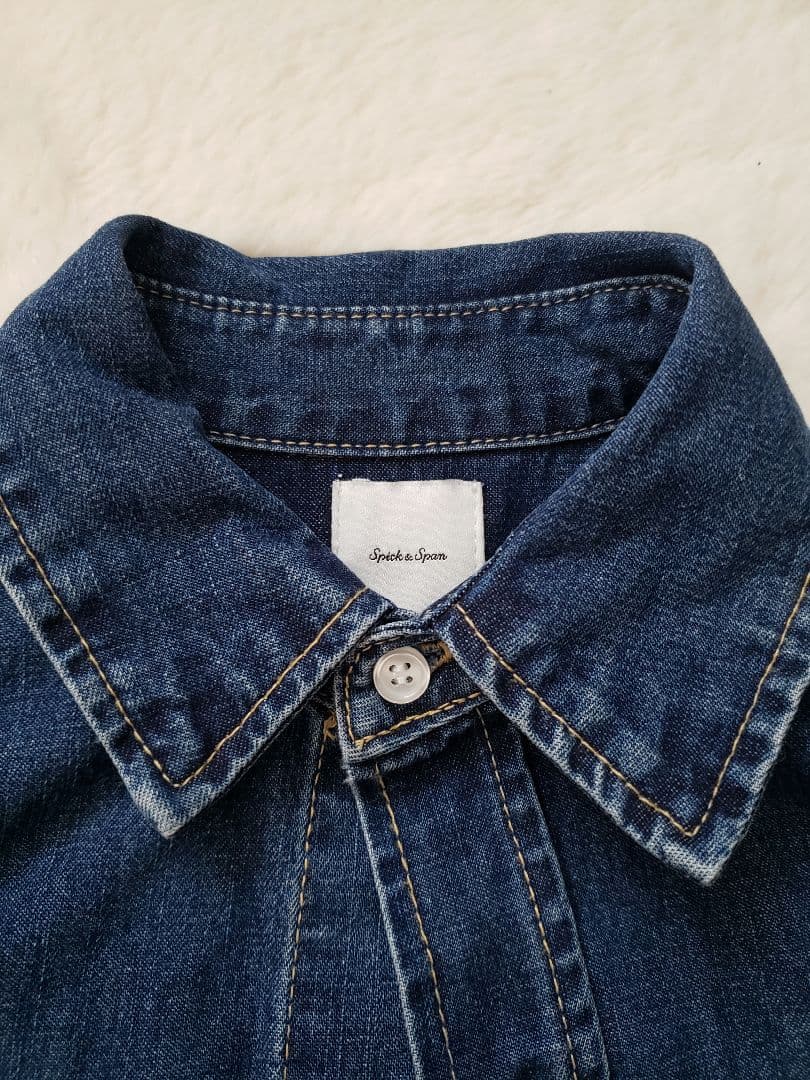 Spick&Span　ショートデニムシャツ