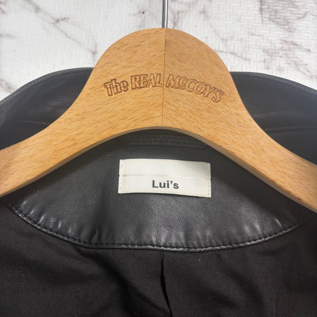 Lsize/極美品✨ Lui's シングルライダース ラムレザー 羊革 黒