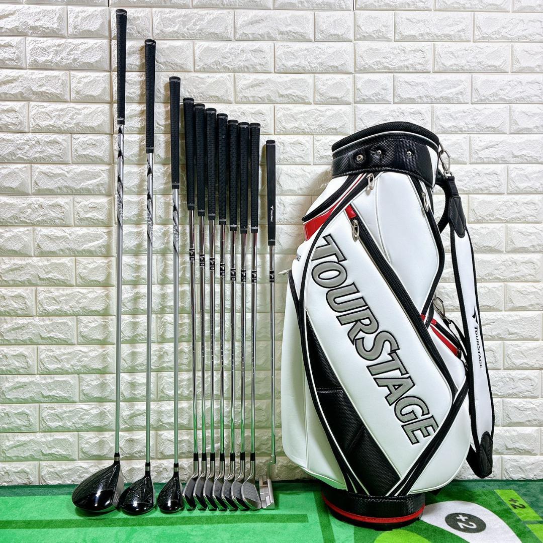 【美品】TOURSTAGE V002 メンズ ゴルフクラブ フルセット11本