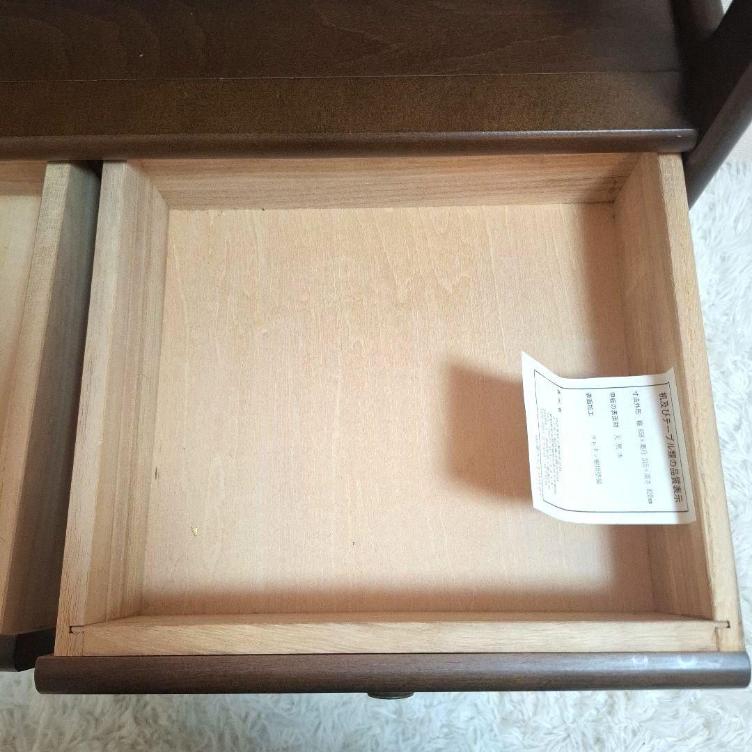 【美品】karimoku カリモク オールドカリモク 電話台 ファックス台