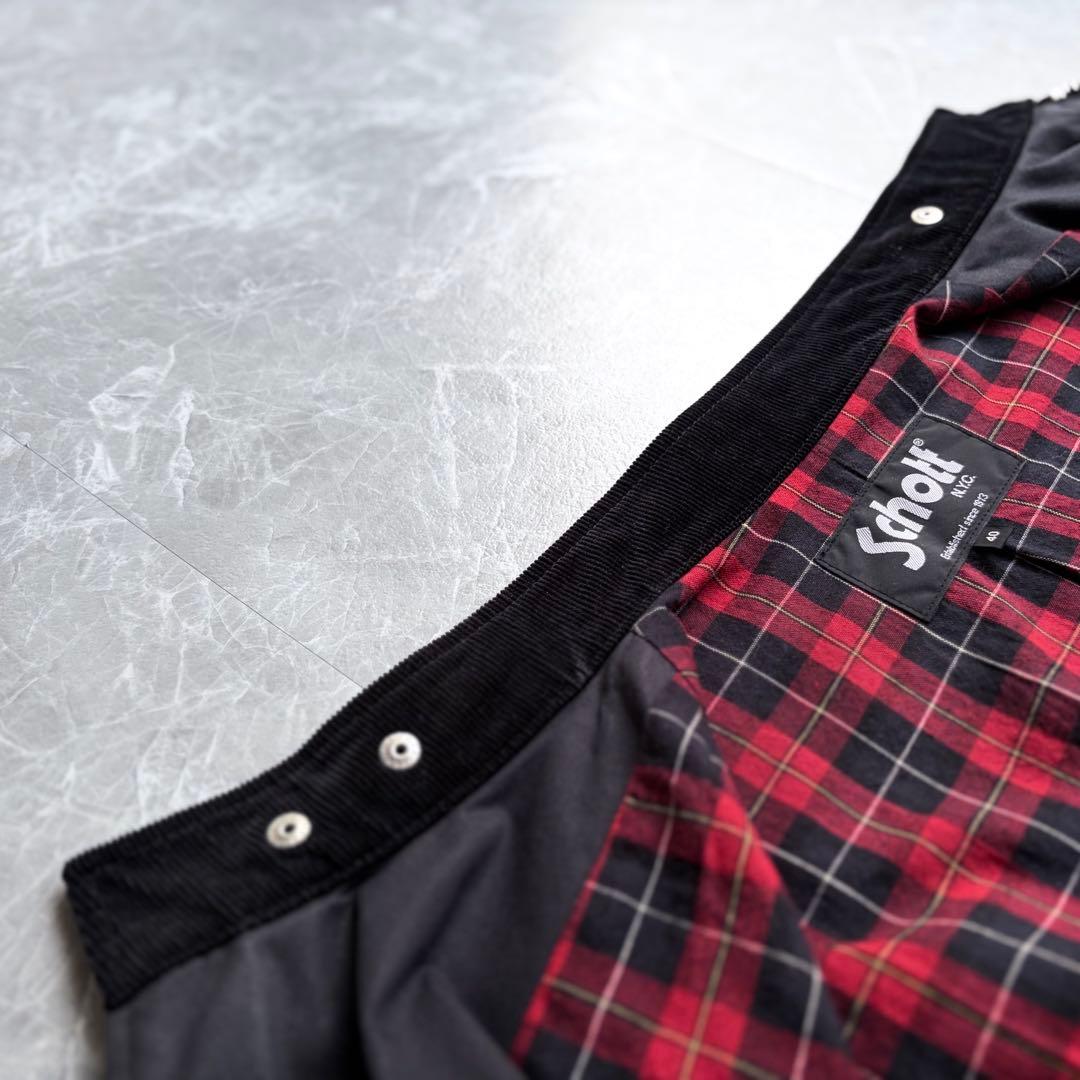 【schott】Cotton single riders jacket