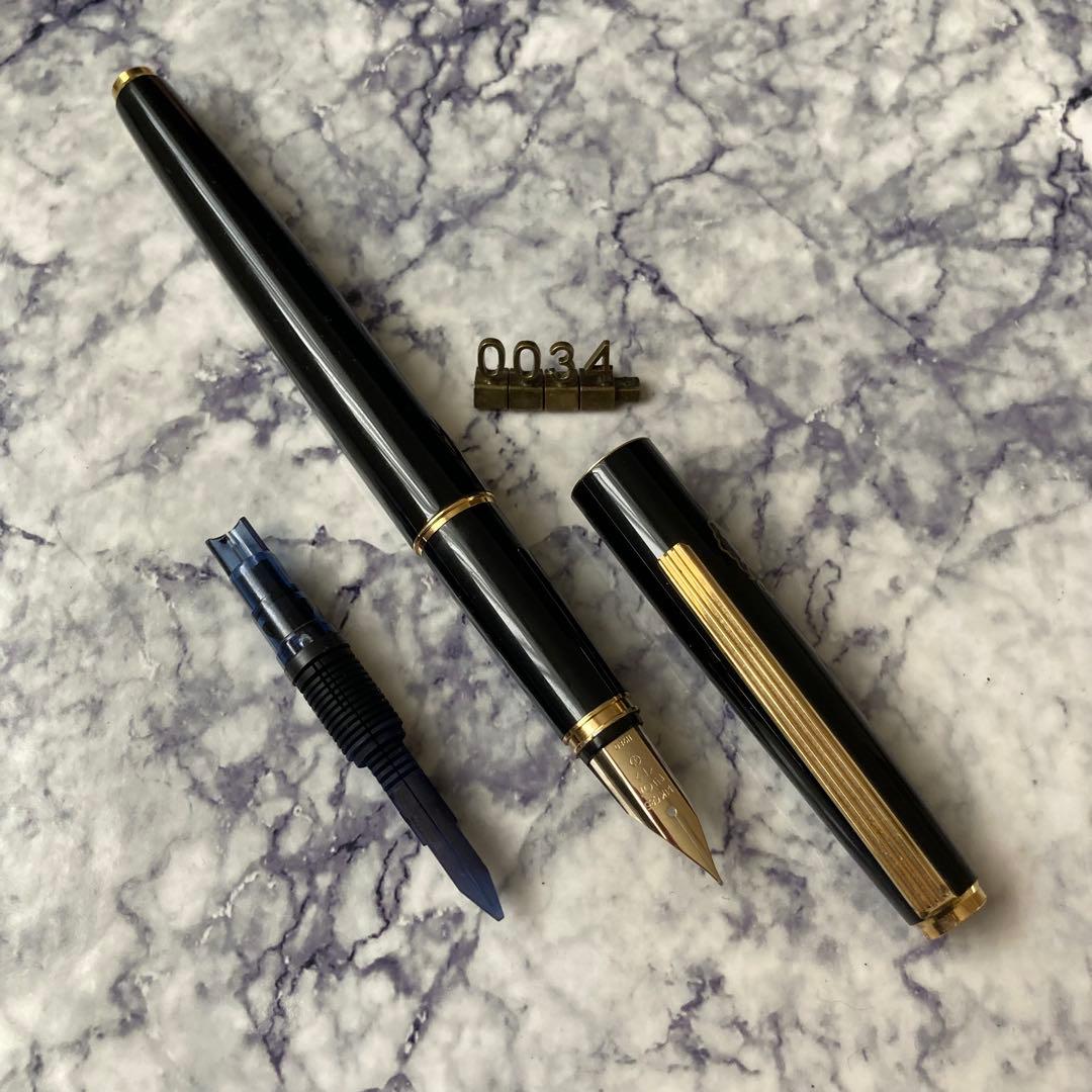 #0034 オーバーホール済み 万年筆 PILOT ロング 蒔絵 鶴 14k