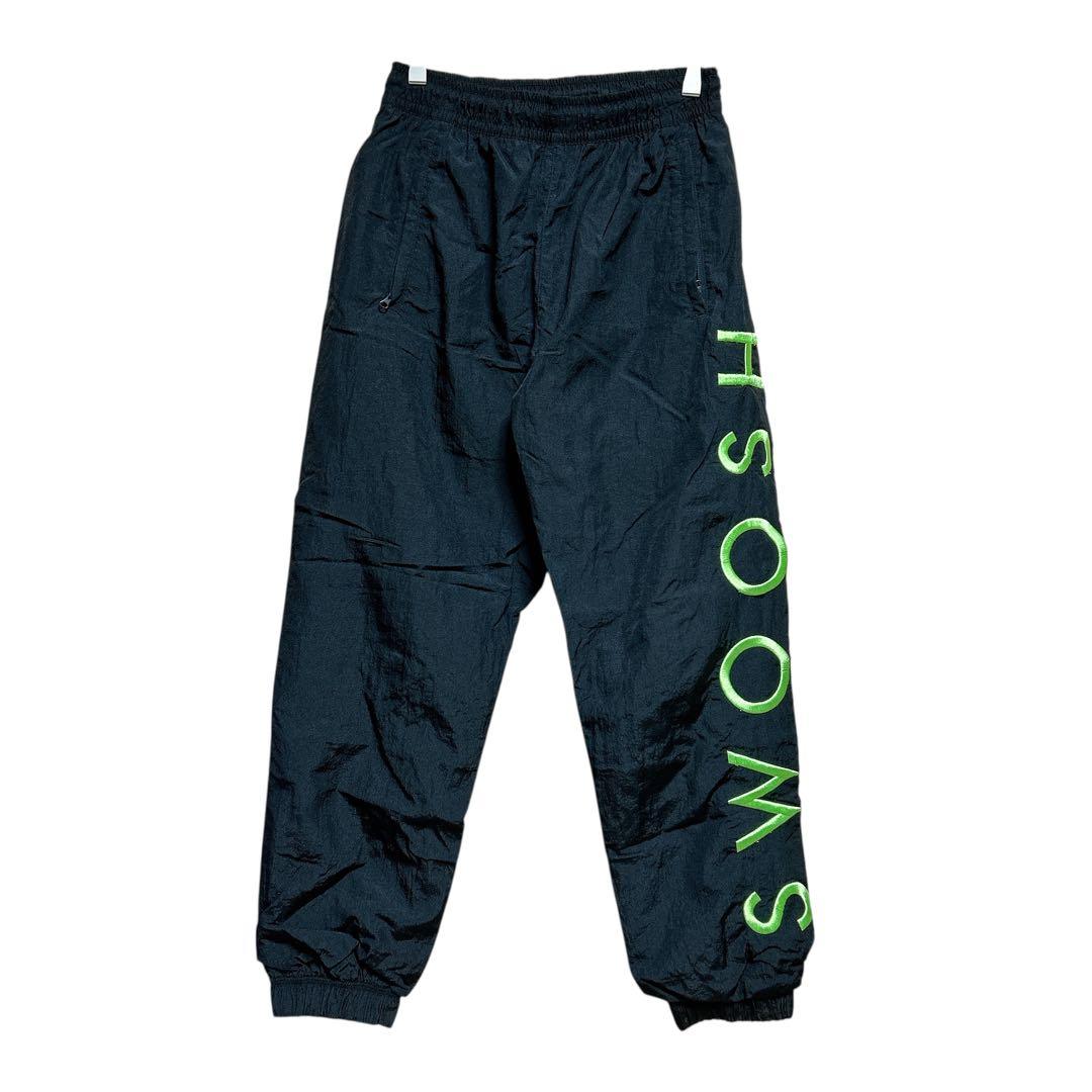 【入手困難/S】ナイキ SWOOSH ウーブン トラックパンツ ナイロン 黒