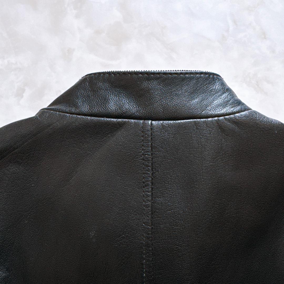 【美品】Schott シングルライダースジャケット ゴートレザー XL