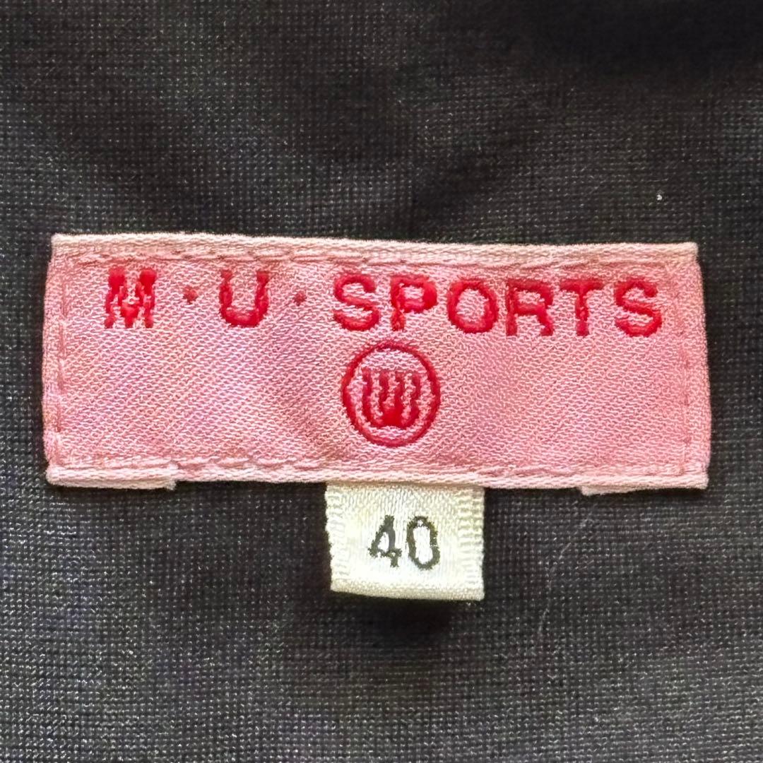 サイズ40（L） 別珍×ナイロン切替 ブルゾン M・U ・SPORTS 黒