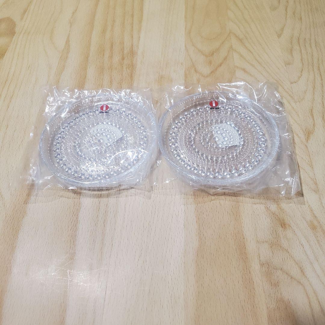 イッタラ カステヘルミ プレート 10cm クリア ２枚セット