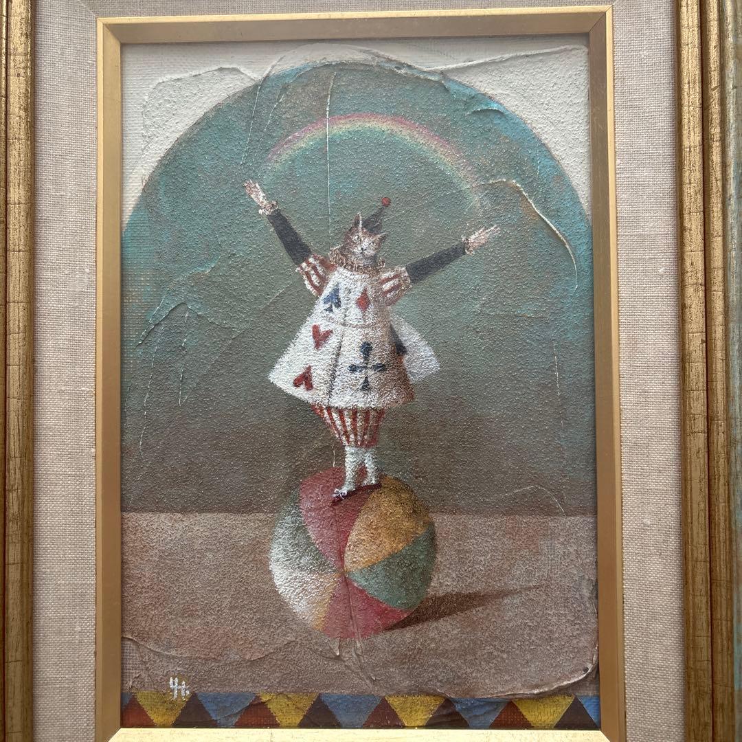 bon　絵画　高橋幸恵　作　カルイキビンナネコ