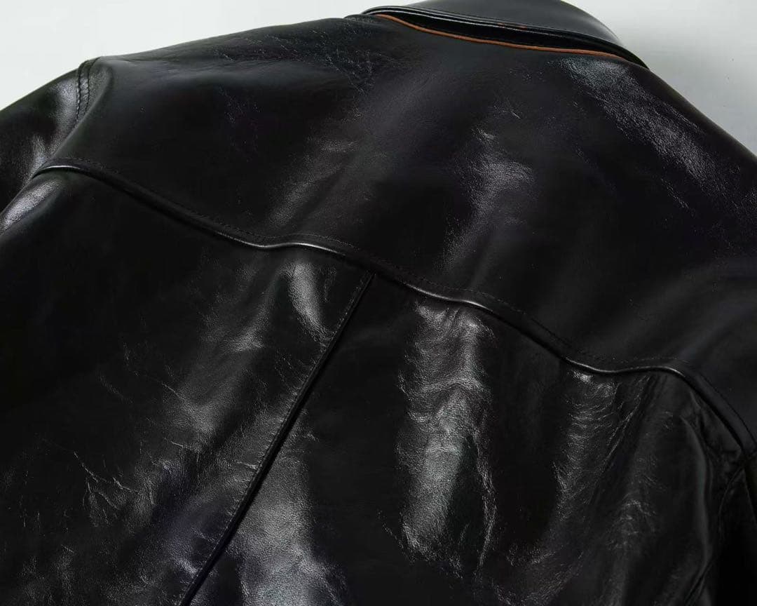 Tomoe茶芯馬革 レザーカーコート ホースハイド レザージャケット M