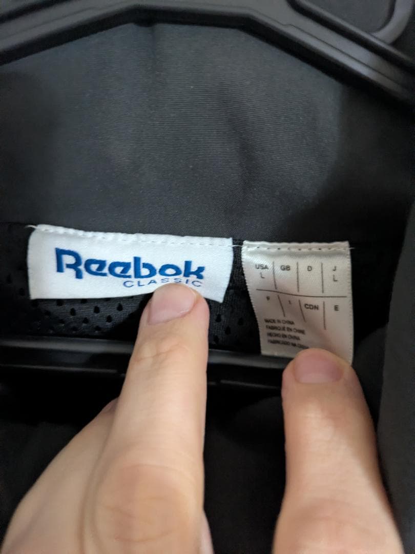 Reebok ハーフジップジャケット L ブラック