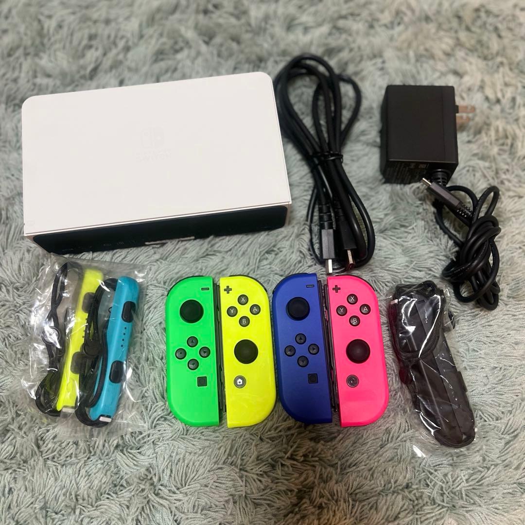 Nintendo Switch 有機ELモデル　カスタマイズ　追加ジョイコン付き