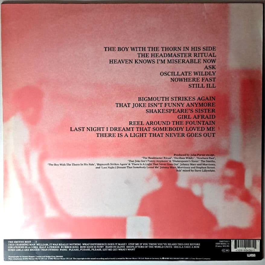 希少　The Smiths　Best　LP　レコード　2枚セット　スミス　ベスト