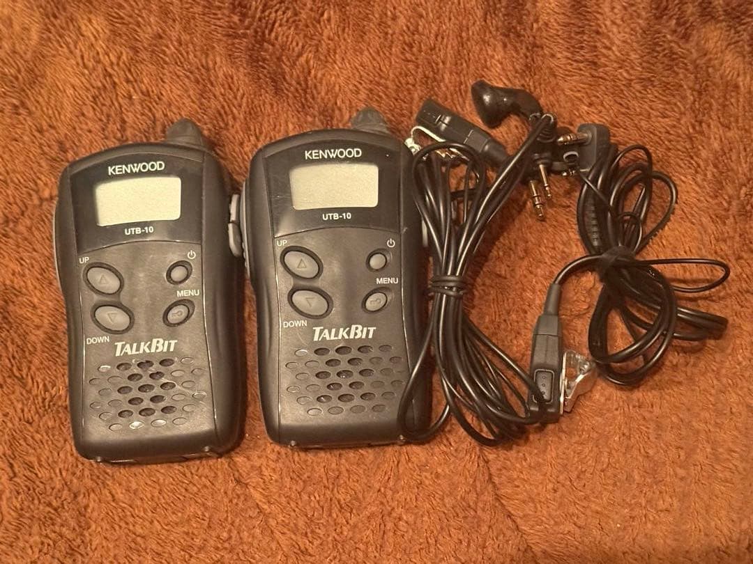 KENWOOD UTB-10 トランシーバー 2台セット イヤホン付き インカム