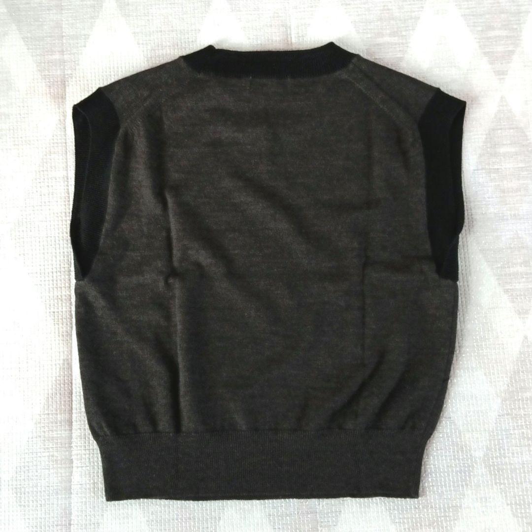 美品◆MARGARET HOWELL ニット リネン混 ベスト アーガイル