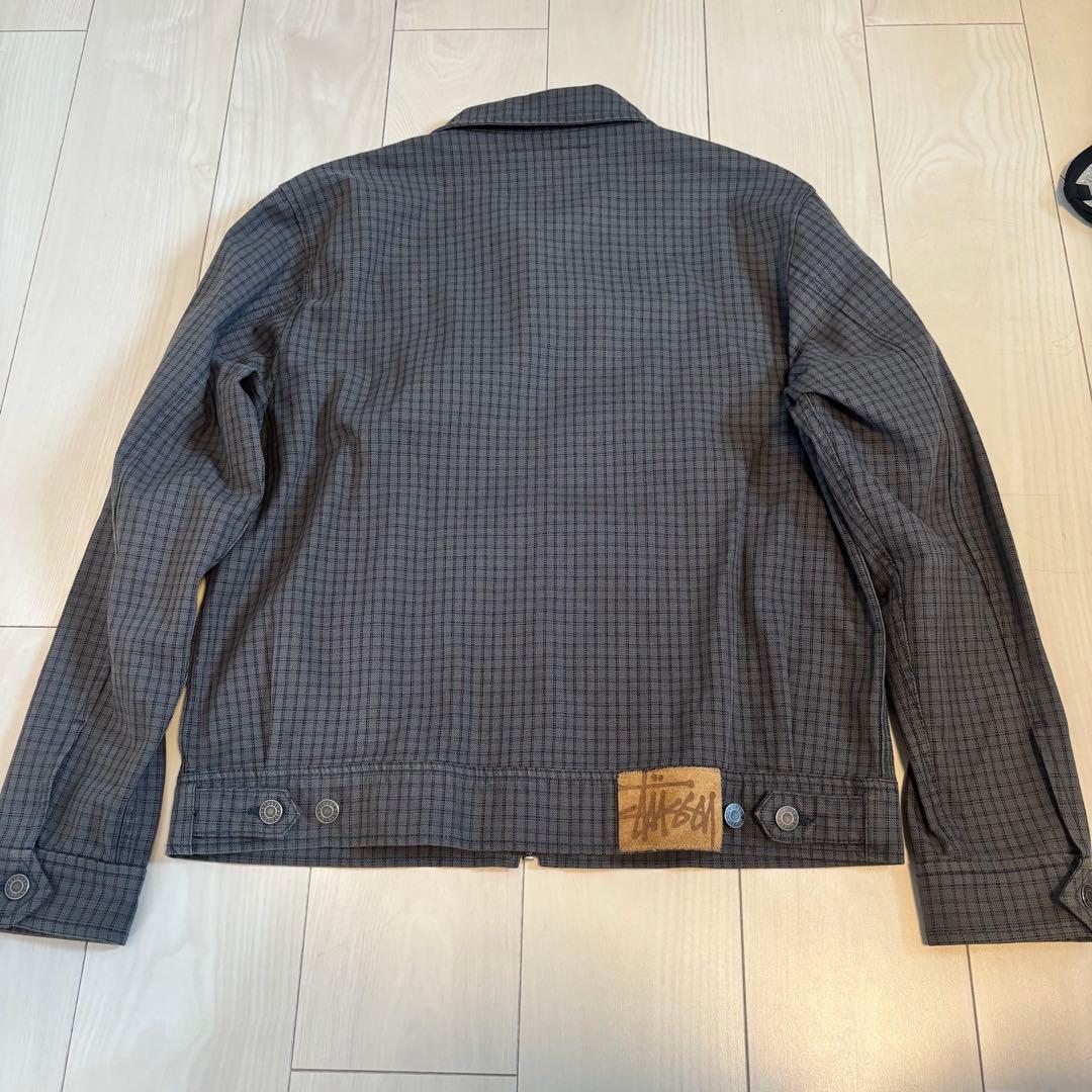STUSSY Check Garage Jacket(チャコール/Sサイズ)