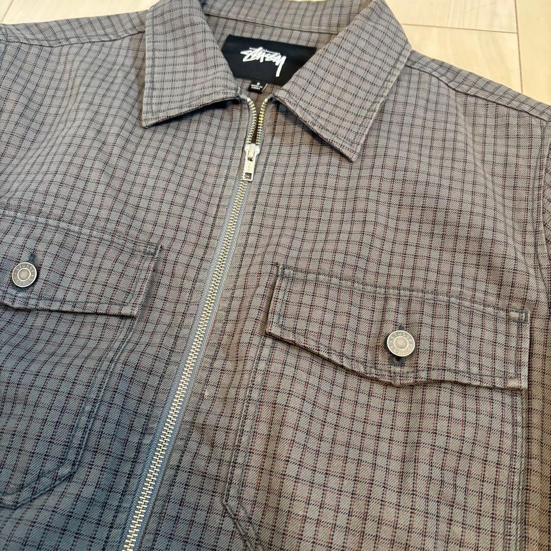 STUSSY Check Garage Jacket(チャコール/Sサイズ)