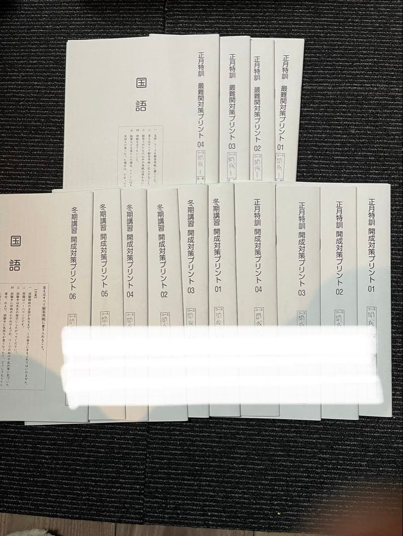 2025年度最新　サピックス6年　冬季講習➕正月特訓　筑駒開成コース　4科目