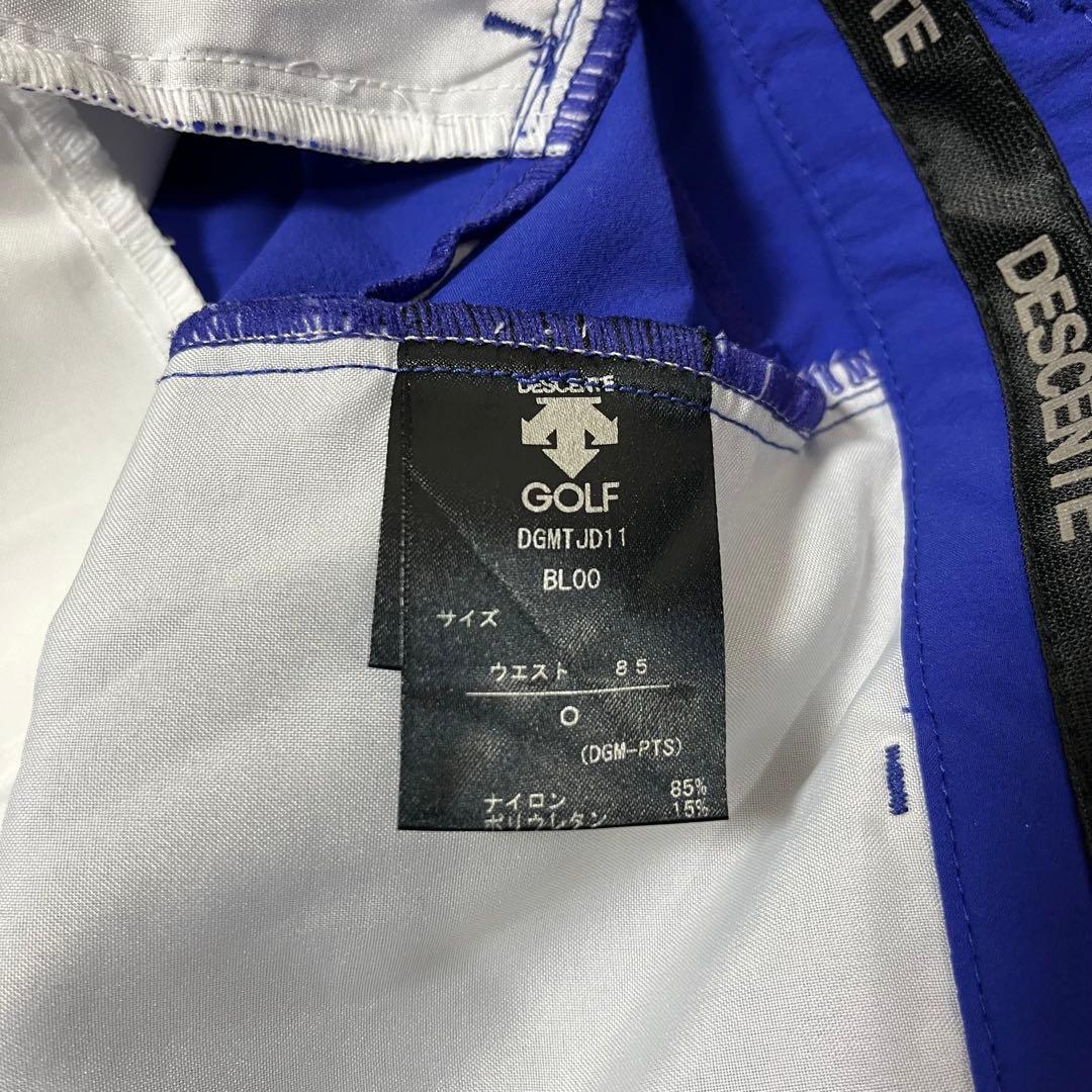デサントゴルフ　スーパーストレッチナイロンパンツ　ウエスト85 ブルー　美品