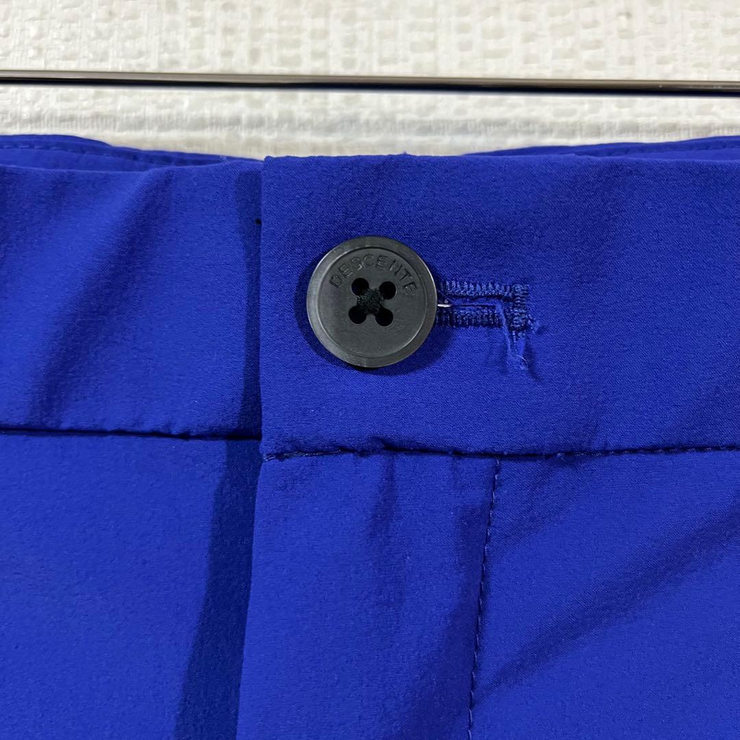 デサントゴルフ　スーパーストレッチナイロンパンツ　ウエスト85 ブルー　美品
