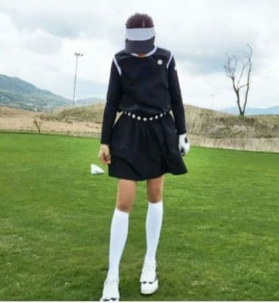 美品♡ゴルフウェア♡韓国ゴルフウェア♡ノースリーブ♡スカート