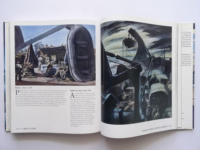 洋書◆第二次世界大戦をテーマにした画集 作品写真集 本 ミリタリー 戦争 絵画