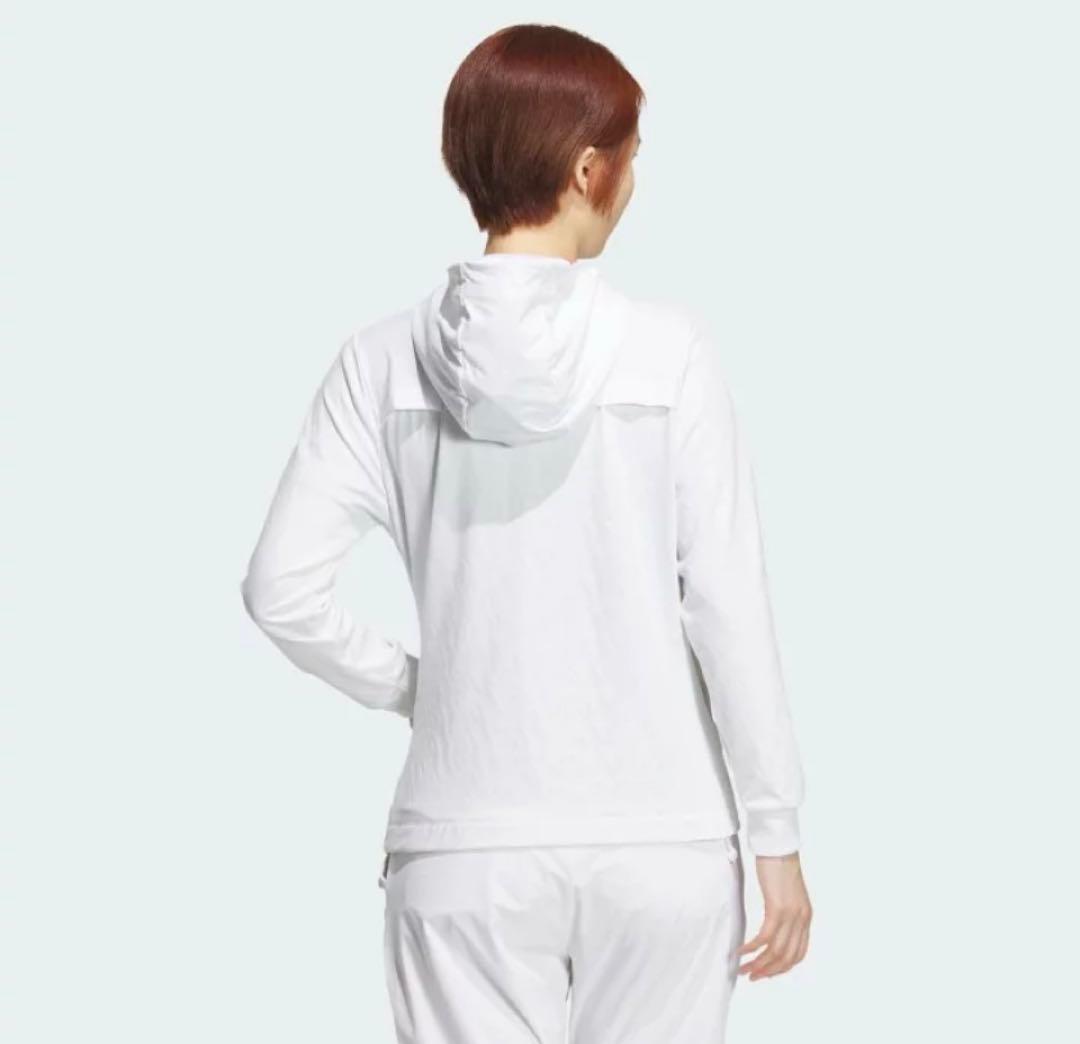 M ☆新品☆ アディダスゴルフ 春夏　ファブリックミックスストレッチ フーディー