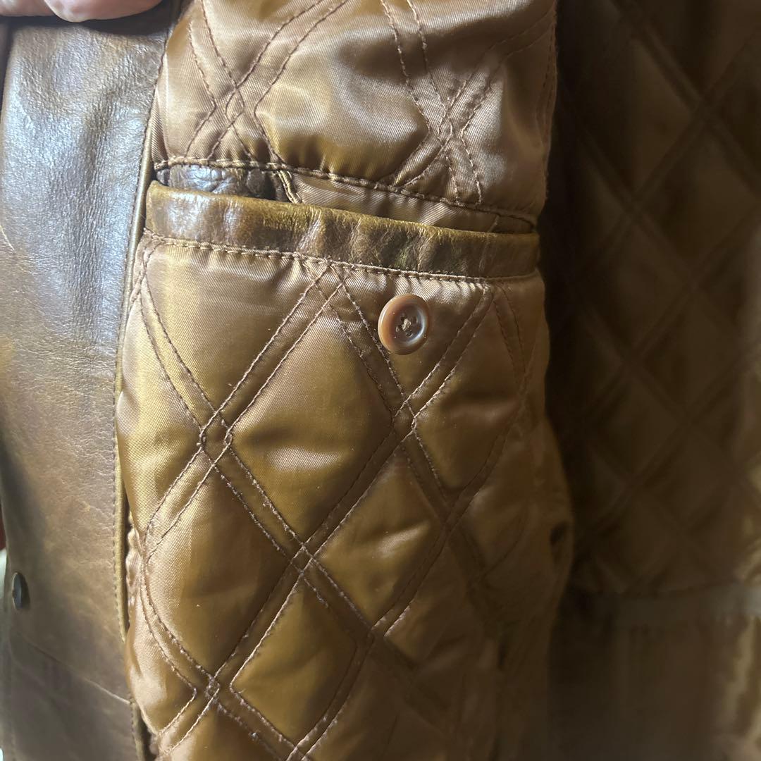 鳥*ん様 GAP OLDGAP 希少L ブラウン カーコート　レザージャケット