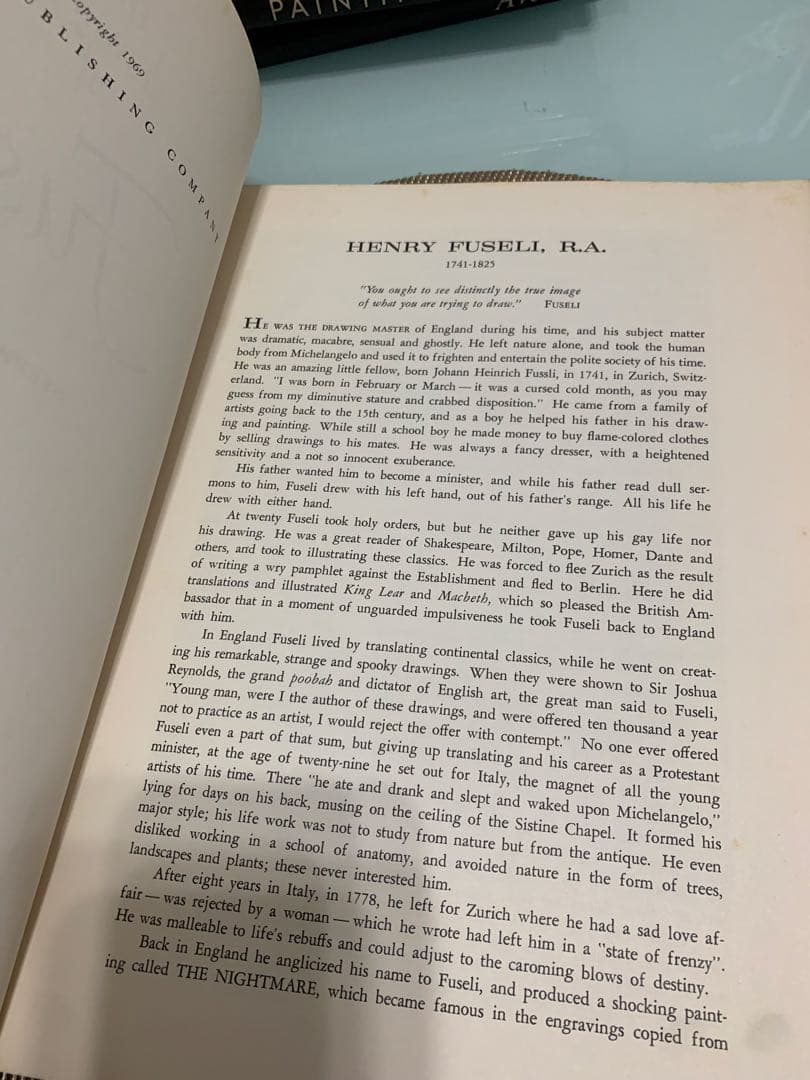 希少　FIRST EDITION the drawings of Fuseli