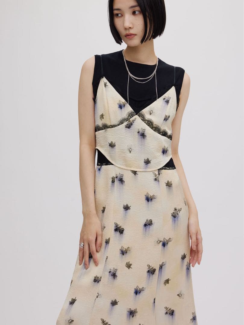 【Ameri vintage】CLARA SATIN CAMI DRESS
