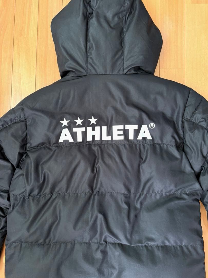 アスレタ　ATHLETA ベンチコート160cm ブラック　黒